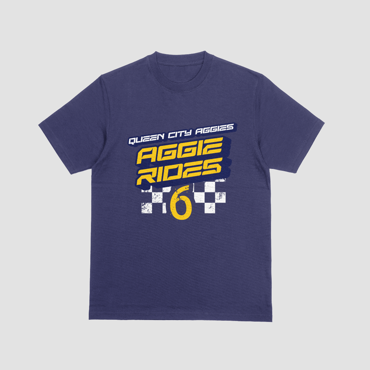 Aggie Rides 6 T-shirt Navy Heather / Short Sleeve / Unisex Large