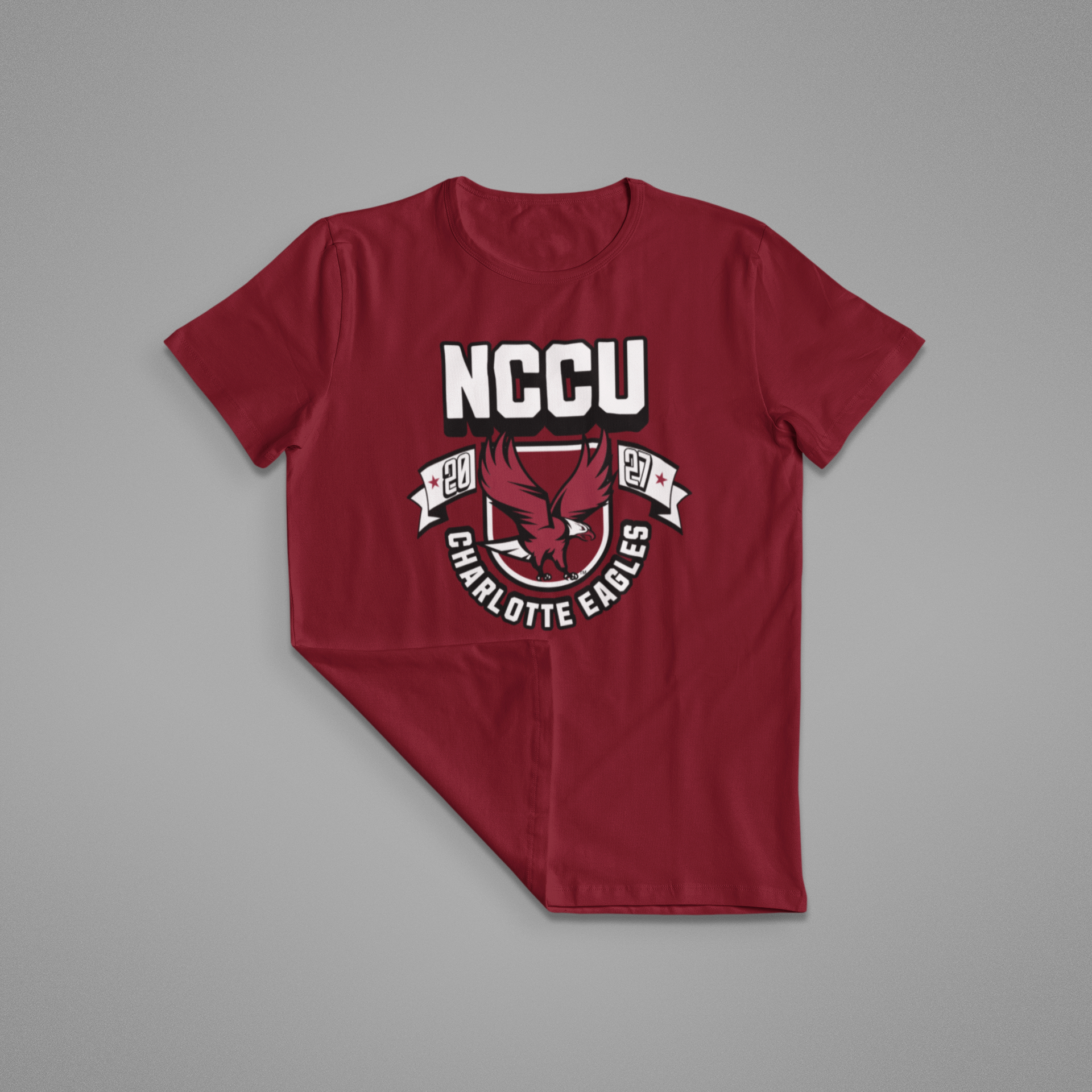 Toddler Maroon North Carolina Central Eagles Team Logo Stripes T-Shirt