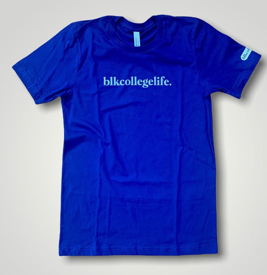 blkcollegelife. Royal Blue and White